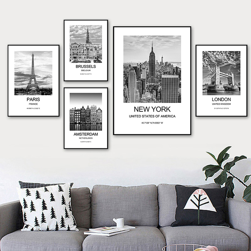 Ink Blotter Paper - Thành Phố Poster New York London