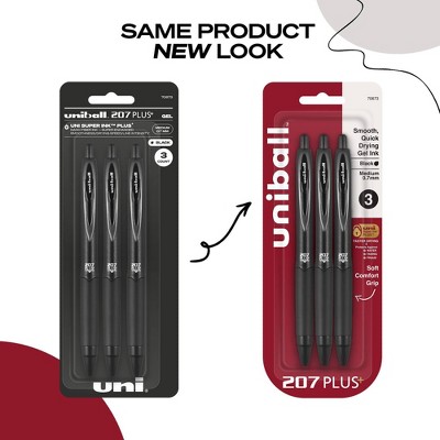 Gel Pens, Pack of 3, Black Ink - đánh giá và giá Gel Refill Pack