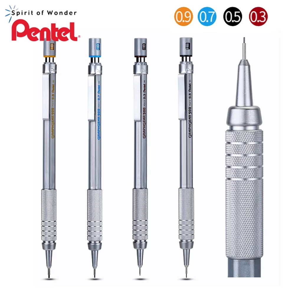 1pc Pentel Graphgear 500 Draft - đánh giá và giá Mechanical Pencil 0.3